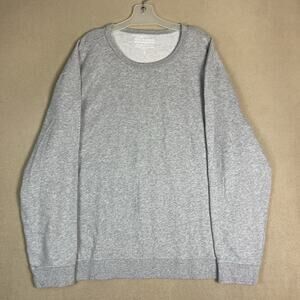 Fair Harbor Sweatshirt Mens 2X Gray‎ The Saltire Crew Neck Long Sleeve Regular